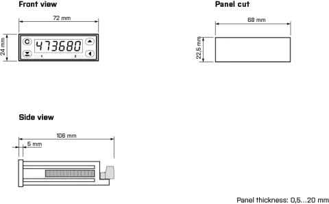 Dimensions and installation