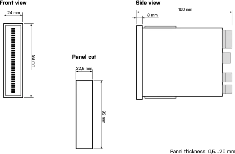 Dimensions and installation