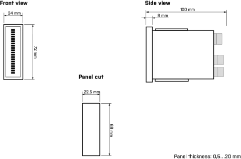 Dimensions and installation