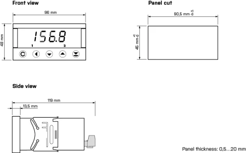 Dimensions and installation