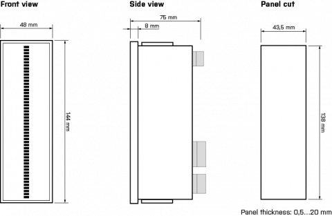 Dimensions and installation