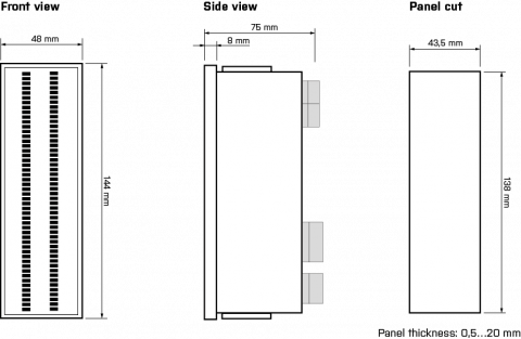 Dimensions and installation