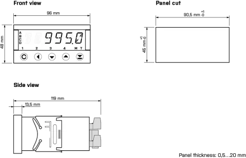 Dimensions and installation