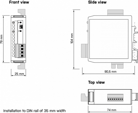 Dimensions and installation