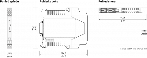 Rozměry a instalace