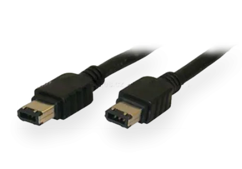 Fire Wire kabel, 1.8 m, černý
